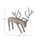 Hello Honey® 9.5" Gray Handmade Wool Felt and Wire Reindeer